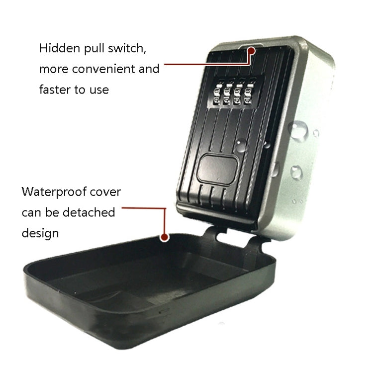 KB-Q-FSG Large Capacity Wall-Mounted Key Box Password Key Storage Box KB-Q-FSG Large Capacity Wall-Mounted Key Box Password Key Storage Box